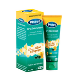 Pheet Dry Skin Cream packaging with tube and box on a white background