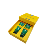 Pheet cracked heel balm and dry skin cream combo set in premium yellow gift box with Manuka honey formula